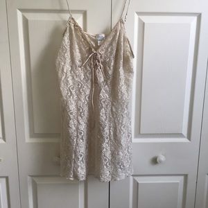 Cinema Etoile Plus Sz sheer stretch lace nightgown